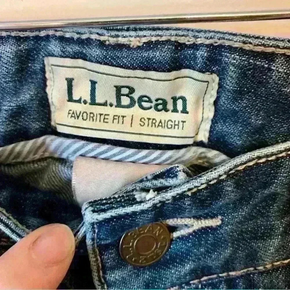 LL Bean Favorite Fit Straight Jean Size 6 Regular - Picture 2 of 4